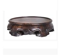 mjyyyds188 Supporto per Bonsai Supporto for Piante Bonsai Base espositiva in Ebano, Ornamento Artigianale Intagliato in Legno Rotondo(Piccolo)