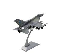 MJZUOLIL aerei a reazione Modello di visualizzazione statica pressofuso F-16D Fighter Jet in scala 1:72 regali per piloti