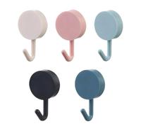 Mjzzh 5Pcs Appendini Autoadesivi, Appendini Murali Colorati 3x5cm, Portata Massima 2kg - Idonei per Camera, Cucina, Bagno, Pratici & Facili da Usare
