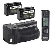 MK-A6600 Pro - Impugnatura portabatteria per Sony A6600, con telecomando e 2 batterie ayex NP-FZ100, perfetta per scattare foto comodamente in formato verticale