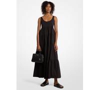MK Abito a balze in cotone stretch - Nero - Michael Kors XS