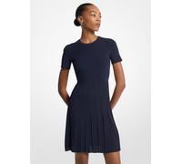 MK Abito a maniche corte in maglia a coste - Blu - Michael Kors XXL