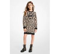 MK Abito in jacquard leopardato effetto metallizzato - Marrone - Michael Kors 5Y