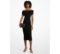 MK Abito in maglia stretch con spalle scoperte - Nero - Michael Kors M