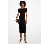 MK Abito in maglia stretch con spalle scoperte - Nero - Michael Kors XS