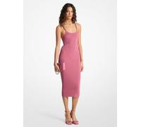 MK Abito longuette a coste con catena - Rosa - Michael Kors XXS