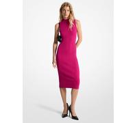 MK Abito longuette a coste con collo a lupetto - Blu - Michael Kors XS