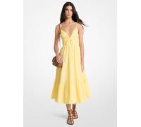 MK Abito longuette in popeline di cotone - Giallo - Michael Kors M