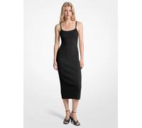 MK Abito midi in maglia stretch a coste con catena - Nero - Michael Kors XL