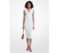 MK Abito midi in maglia stretch - Naturale - Michael Kors XS