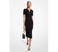 MK Abito polo longuette in maglia stretch - Nero - Michael Kors XXL