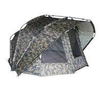 MK-Angelsport Fort Knox 2.0 Ghost - Tenda da pesca per 3 - 4 persone, altezza interna 1,9 m, larghezza x altezza: 3,54 m x 3,75 m, tenda per pesca alla carpa, impermeabile e resistente alle