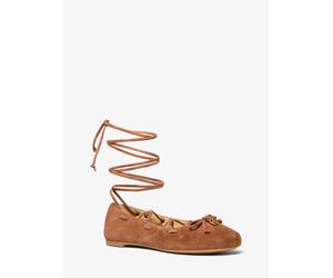 MK Ballerina Shae Flex in pelle scamosciata - Marrone - Michael Kors EU 39