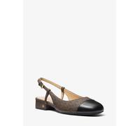 MK Ballerina slingback Perla Flex con stampa logo - Marrone - Michael Kors EU 40.5