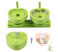 MK.Bear Stampo in plastica per creare bottoni, a forma di cuore, intercambiabile, adatto per macchine a pressione a pulsante scorrevole, 1 pezzo