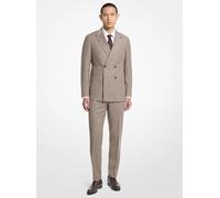 MK Blazer in flanella di misto lana a righe - Naturale - Michael Kors 48