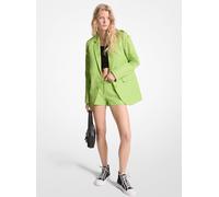 MK Blazer in twill di misto cotone - Verde - Michael Kors IT 38