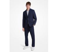 MK Blazer sartoriale in materiale tecnico stretch - Blu - Michael Kors EU 54R