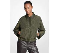 MK Bomber corto reversibile in nylon - Verde - Michael Kors XL