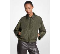 MK Bomber corto reversibile in nylon - Verde - Michael Kors XXS