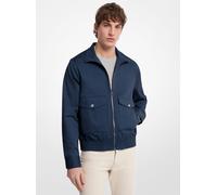MK Bomber Harrington in cotone stretch - Blu - Michael Kors