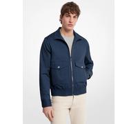 MK Bomber Harrington in cotone stretch - Blu - Michael Kors S