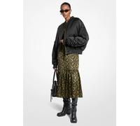 MK Bomber in raso ciré - Nero - Michael Kors S