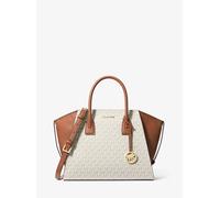 MK Borsa a mano Avril grande con stampa logo - Naturale - Michael Kors ONE SIZE