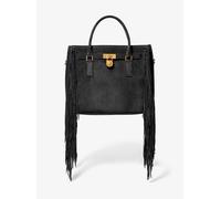 MK Borsa a mano Hamilton Moderne piccola in pelle scamosciata con frange - Nero - Michael Kors ONE SIZE
