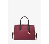 Michael Kors Laila - Borsa a tracolla media, Hardware color oro/Mulberry Multi, taglia unica
