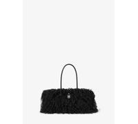 MK Borsa a mano piccola Hamilton Moderne in shearling sintetico - Nero - Michael Kors ONE SIZE