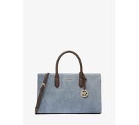 MK Borsa a mano Scarlett media in denim - Blu - Michael Kors ONE SIZE