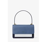 MK Borsa a spalla Claire grande in pelle color block - Blu - Michael Kors ONE SIZE