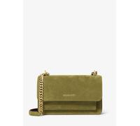 MK Borsa a spalla Claire grande in pelle scamosciata - Verde - Michael Kors ONE SIZE