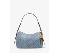 MK Borsa a spalla convertibile Nolita media in denim con logo in rilievo - Blu - Michael Kors ONE SIZE