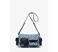 MK Borsa a spalla Dakota media in jacquard con logo Empire Diamond e pelle - Blu - Michael Kors ONE SIZE