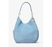 MK Borsa a spalla Lillie grande in pelle scamosciata - Blu - Michael Kors ONE SIZE