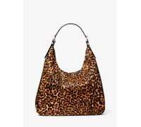 MK Borsa a spalla Nolita grande in pelle effetto cavallino leopardata - Giallo - Michael Kors ONE SIZE