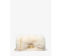 MK Borsa a spalla Tribeca grande in shearling sintetico - Naturale - Michael Kors ONE SIZE