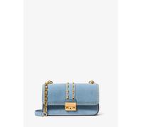MK Borsa a spalla Tribeca piccola in pelle scamosciata con borchie - Blu - Michael Kors ONE SIZE