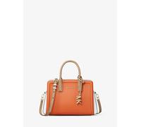MK Borsa a tracolla Laila extra-small in pelle color-block - Arancio - Michael Kors ONE SIZE