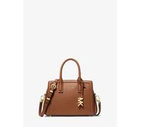 Michael Kors Laila XS Borsa a mano marrone, pelle di vacchetta grana, donna