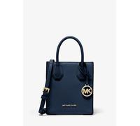 MK Borsa a tracolla Mercer extra-small in pelle martellata - Blu - Michael Kors ONE SIZE