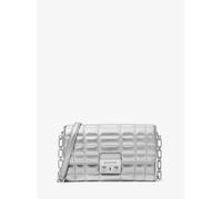 MK Borsa a tracolla Tribeca convertibile in pelle metallizzata - Argento - Michael Kors ONE SIZE
