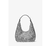 MK Borsa hobo a spalla Nolita piccola in pelle effetto cavallino stampa maculata - Nero - Michael Kors ONE SIZE