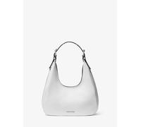 MK Borsa hobo Nolita piccola in pelle martellata - Bianco - Michael Kors ONE SIZE