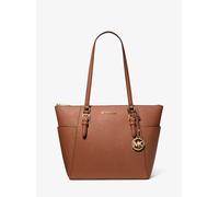 MK Borsa tote Charlotte grande in pelle Saffiano con zip superiore - Marrone - Michael Kors ONE SIZE
