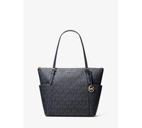MK Borsa tote Charlotte media con zip superiore e stampa logo - Blu - Michael Kors ONE SIZE