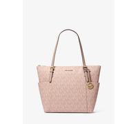 MK Borsa tote Charlotte media con zip superiore e stampa logo - Rosa - Michael Kors ONE SIZE