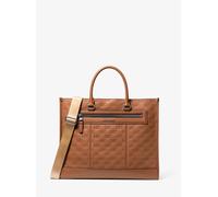 MK Borsa Tote Jet Set in pelle con logo goffrato - Marrone - Michael Kors ONE SIZE